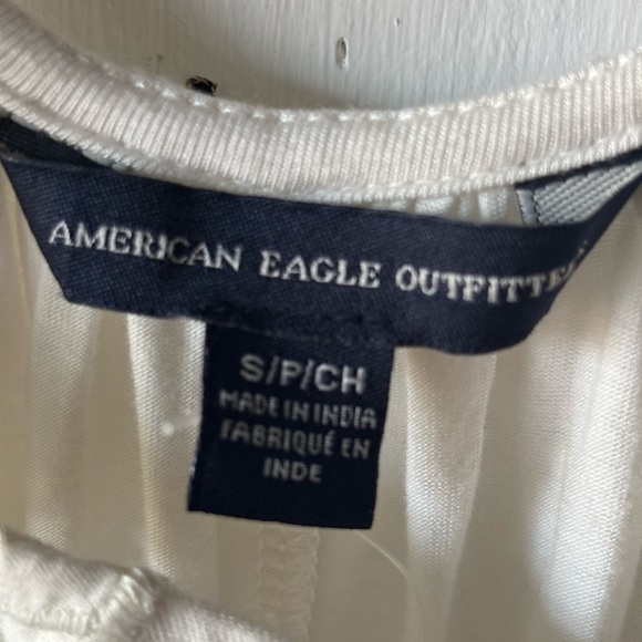 NWTAmerican Eagle Outfitters Cream Sleeveless Lace Tank Top - Picture 2 of 8